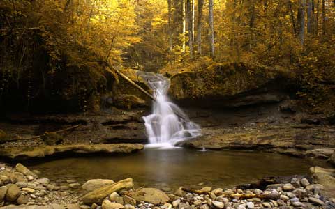 Есенски позадини - водопад